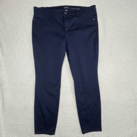 Women’s 16 Soho  Navy Blue Jeans - Picture 1 of 13